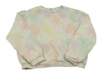 Béžovo-barevná batikovaná mikina H&M