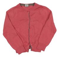 Tmavorůžový propínací svetr Pocopiano