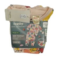 Nové - 2set - Růžová květovaná mikina + tepláky Lupilu