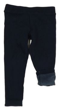 Tmavomodré zateplené legíny Primark