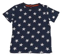 Tmavomodré tričko s hvězdami H&M