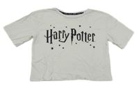 Bílé crop tričko s nápisem - Harry Potter C&A