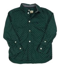 Zelená puntíkatá košile H&M