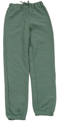 Khaki lehké teplákové kalhoty Shein