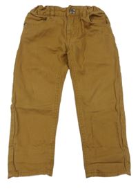 Hnědé plátěné kalhoty H&M