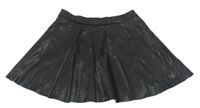 Černá kožešinová kolová sukně H&M