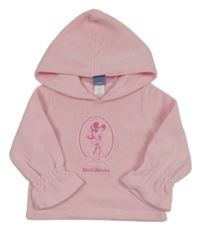 Růžová fleecová mikina s Minnie a kapucí Disney