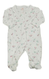 Bílý květovaný overal Next