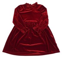 Rubínové sametové šaty Dunnes Stores