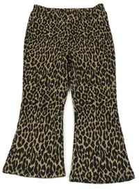 Hnědé flare leopardí tregíny Tu