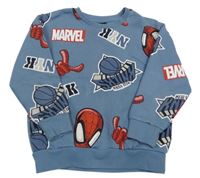 Modrá mikina s Marvel Primark