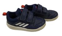 Tmavomodré botasky s pruhy Adidas vel. 24