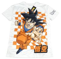 Bílé sportovní tričko s chlapcem - DragonBall Primark