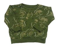 Khaki mikina s diny Primark
