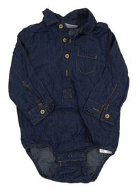 Tmavomodré lehké riflové body 