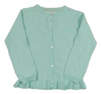 Tyrkysový propínací svetr Primark