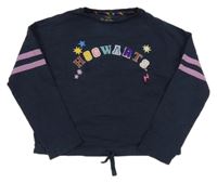 Tmavomodrá crop mikina - Harry Potter M&S