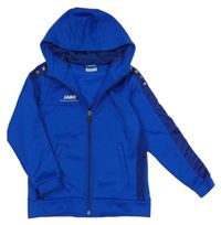 Tmavomodrá propínací thermo mikina s logem a kapucí Jako