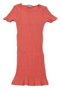 Korálové žebrované šaty Matalan