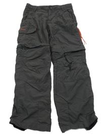 Antracitové outdoorové funkční kalhoty s odepínacími nohavicemi Quechua