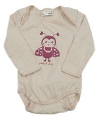 Světlerůžové body s beruškou Ergee