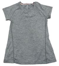 Šedé melírované sportovní tričko H&M