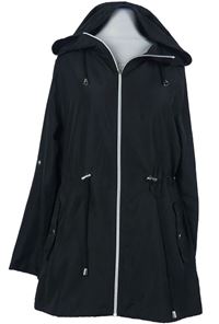 Dámská černá šusťáková jarní parka s kapucí Atmosphere 