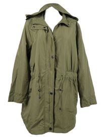 Dámská khaki šusťáková jarní parka s kapucí CollectionL 