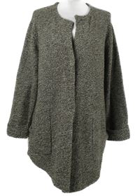 Dámský hnědý melírovaný propínací dlouhý svetr Zero 