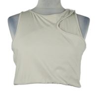 Dámský smetanový sportovní crop top H&M