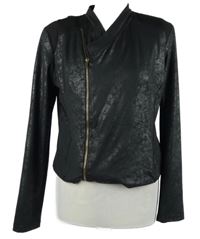 Dámská černá vzorovaná lehká bunda Laura Torelli 