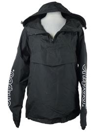 Pánská černá šusťáková bunda s kapucí Snipes 