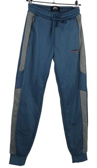 Pánské modrošedé sportovní tepláky s pruhy McKenzie 