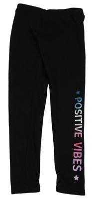 Černé zateplené legíny s nápisem Primark