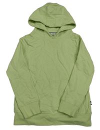 Neonově zelená mikina s kapucí 