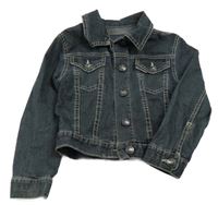 Tmavomodrá riflová crop bunda Marc O´Polo 