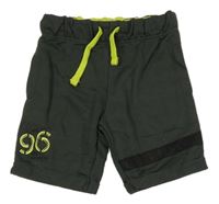 Khaki teplákové kraťasy s číslem Kiki&Koko