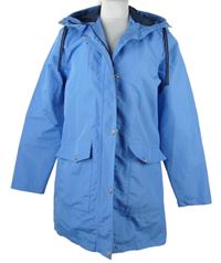 Dámská modrá šusťáková jarní parka s kapucí Esmara