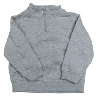 Šedá mikina se stojáčkem Primark