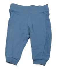 Modré tepláky se vzorem 