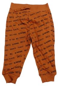 Nové - Cihlové tepláky s nápisy Dunnes