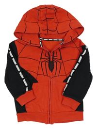 Červeno-černá propínací mikina s kapucí - Spiderman George