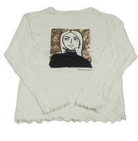 Nové - Bílé triko s dívkou St. Bernard