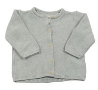 Šedý propínací svetr H&M