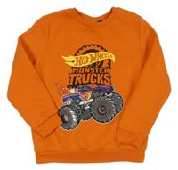 Oranžová mikina - Hot wheels 