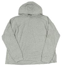Šedý melírovaný třpytivý svetr s kapucí zn. M&S