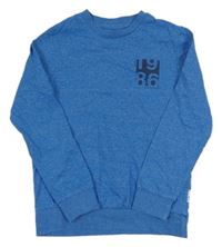 Modré melírované triko s nápisem Blue Ridge