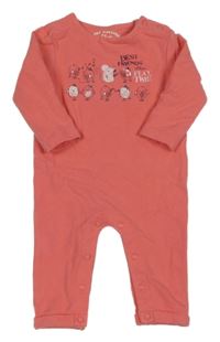 Korálový overal s ptáčky S. Oliver