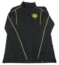 Černá funkční sportovní mikina s nápisem Crivit