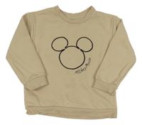 Béžová mikina s Mickeym Primark 